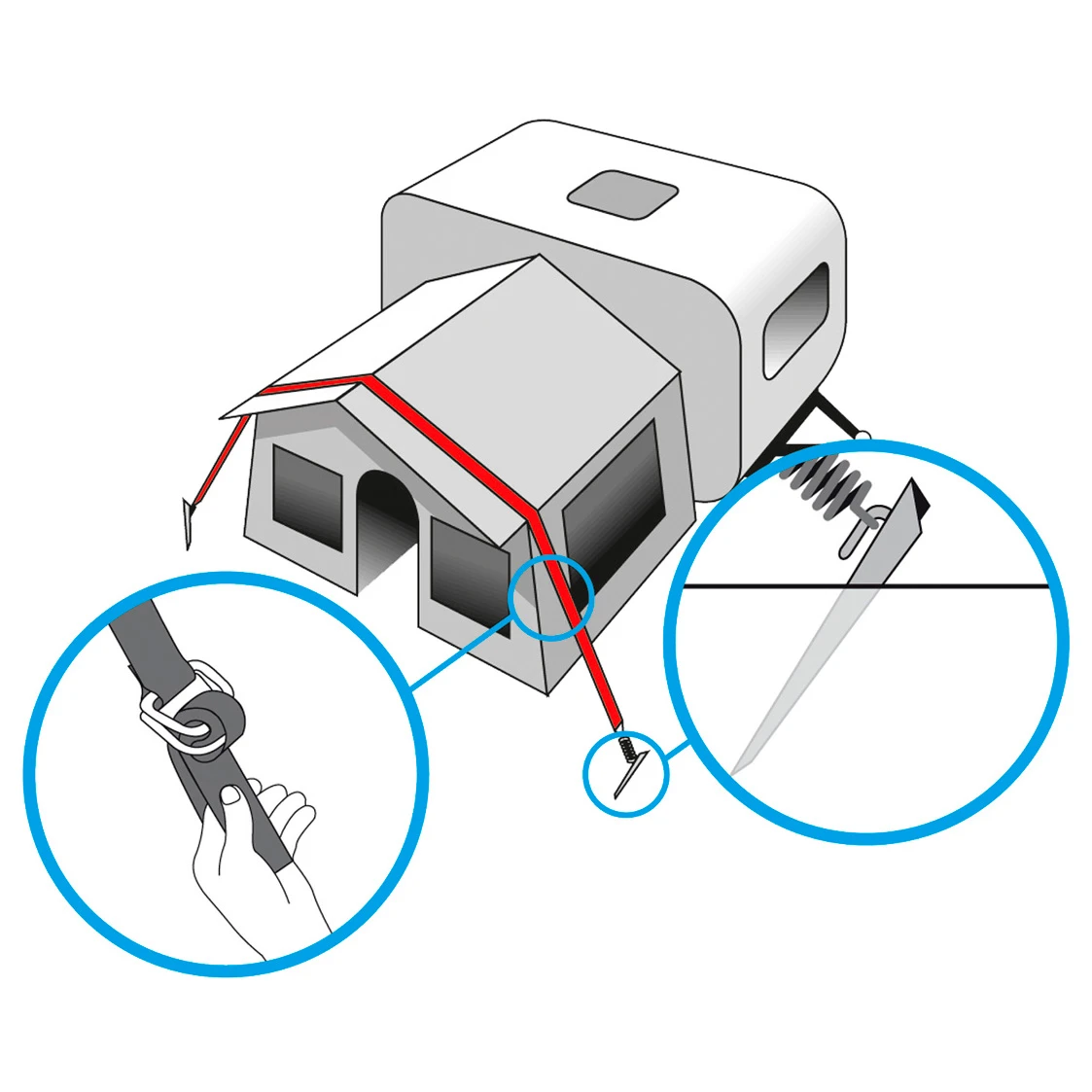 Brunner Stabilizer Kit - Zelterweiterung 6 Brunner Stabilizer Kit - Zelterweiterung – Bild 6