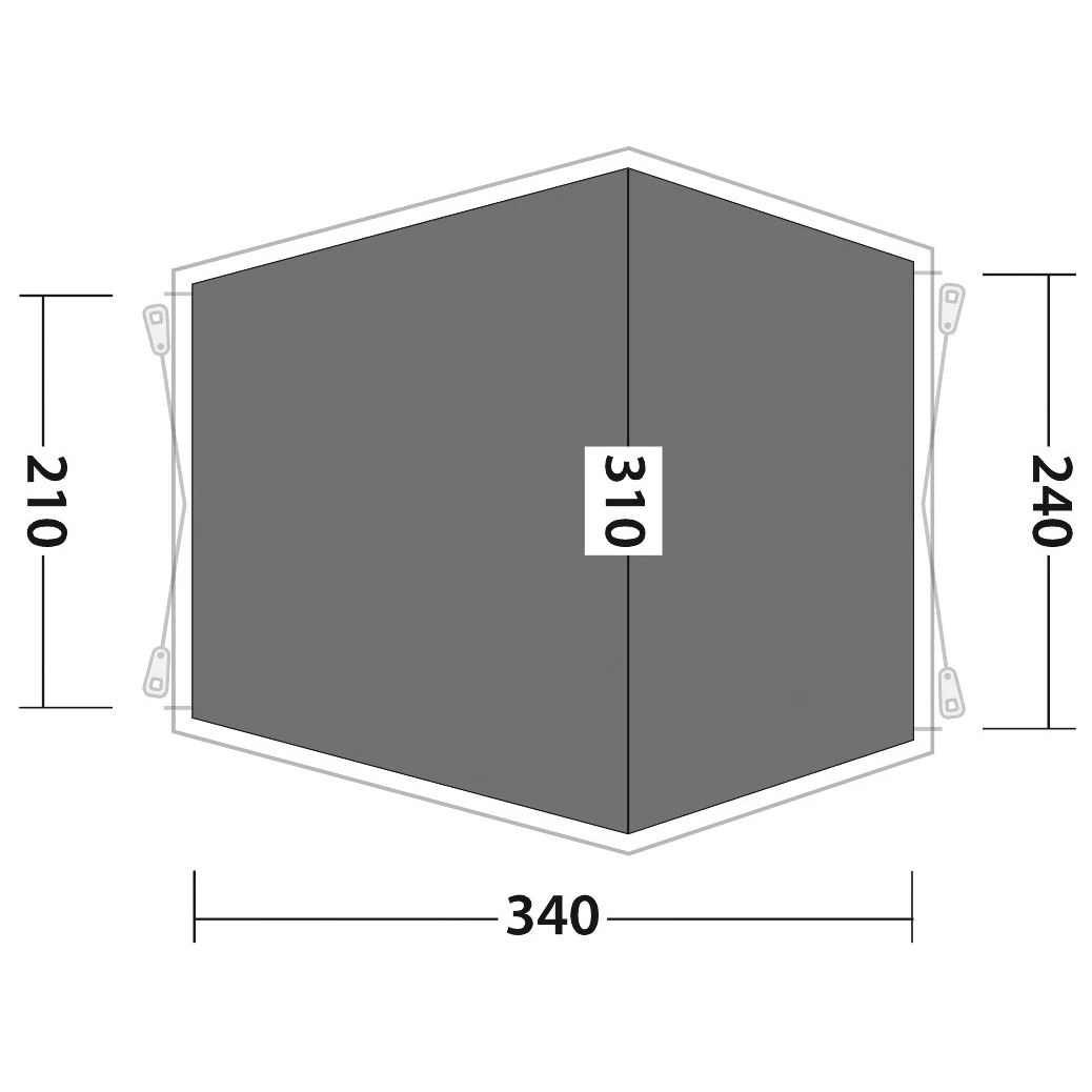 Outwell Footprint Woodcrest - Zeltunterlage 2 Outwell Footprint Woodcrest - Zeltunterlage – Bild 2